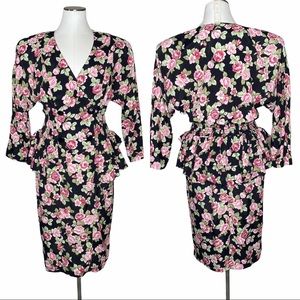 Vintage David Benjamin Collection Floral Dress